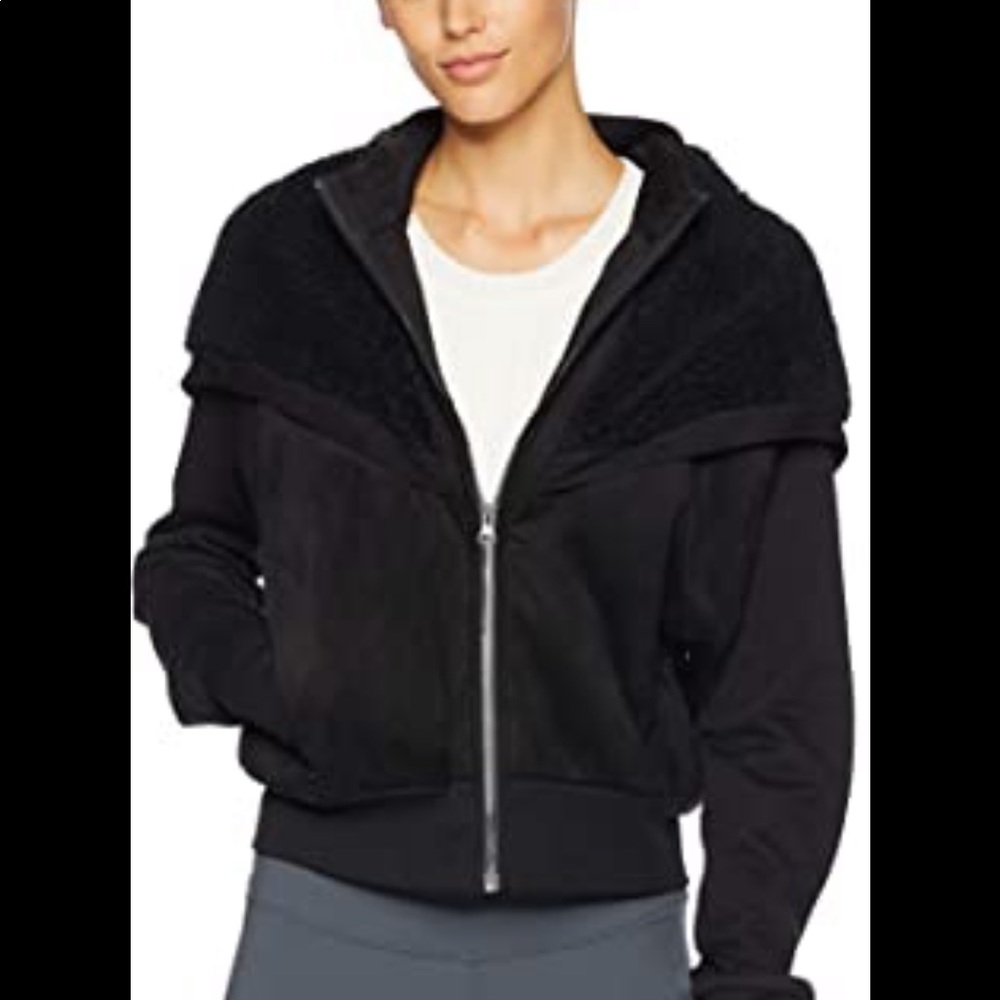 Alo yoga suede and faux Sherpa jacket